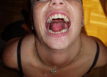 Brunette with hairy pits
